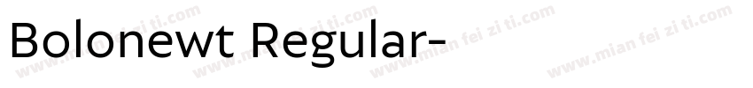 Bolonewt Regular字体转换